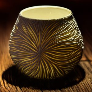 Medium Porcelain Carved Vessel