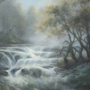 Beneath the Bridge - Mists Rise at Aysgarth Falls