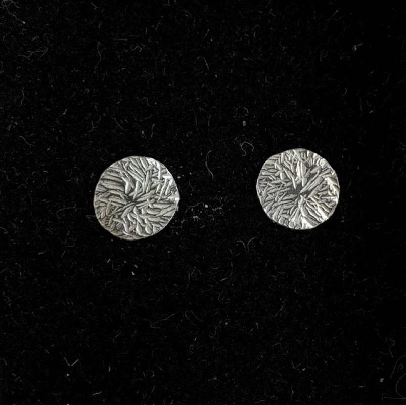 Silver Stud Earrings 1c